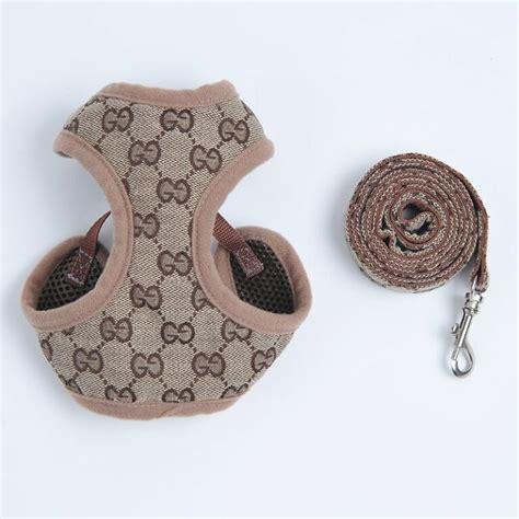 gucci dog harness|designer dog harness for small.